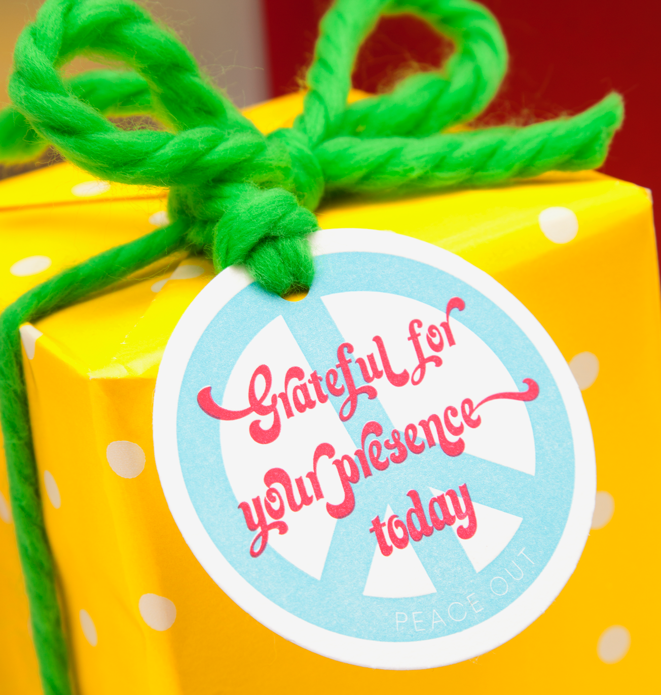 Yellow and White Polka Dot Vintage Paper
